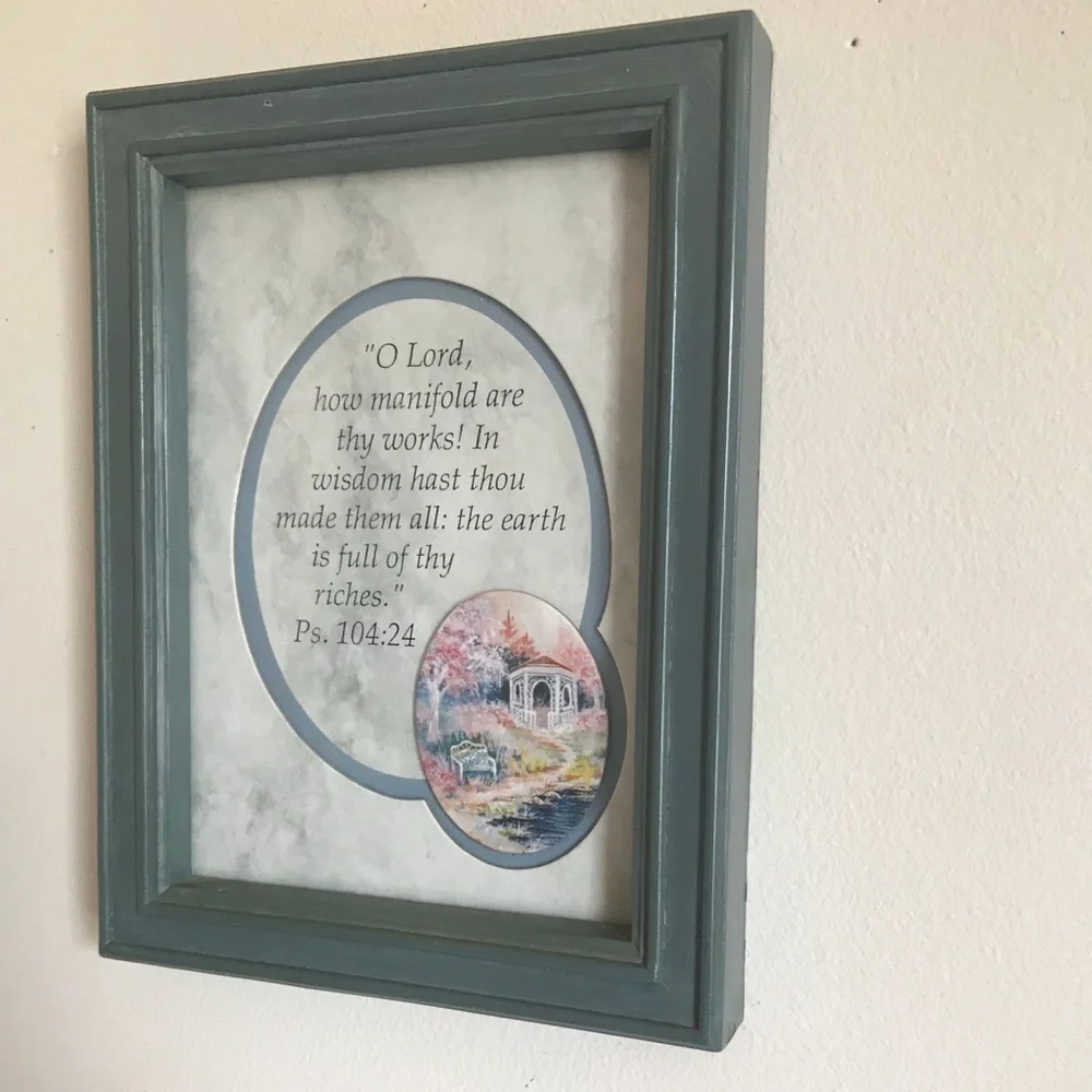 Rare Vintage 1970’s Psalms Verse 104 Mini Picture